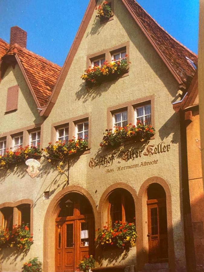 Hotel Gaestehaus Alter Keller Rothenburg ob der Tauber Exterior foto