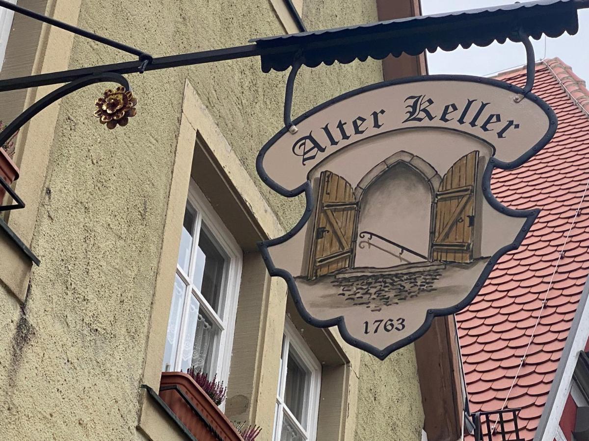 Hotel Gaestehaus Alter Keller Rothenburg ob der Tauber Exterior foto