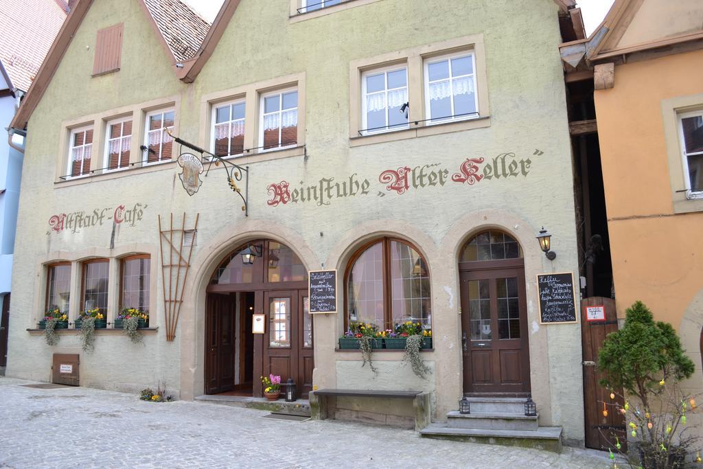 Hotel Gaestehaus Alter Keller Rothenburg ob der Tauber Exterior foto