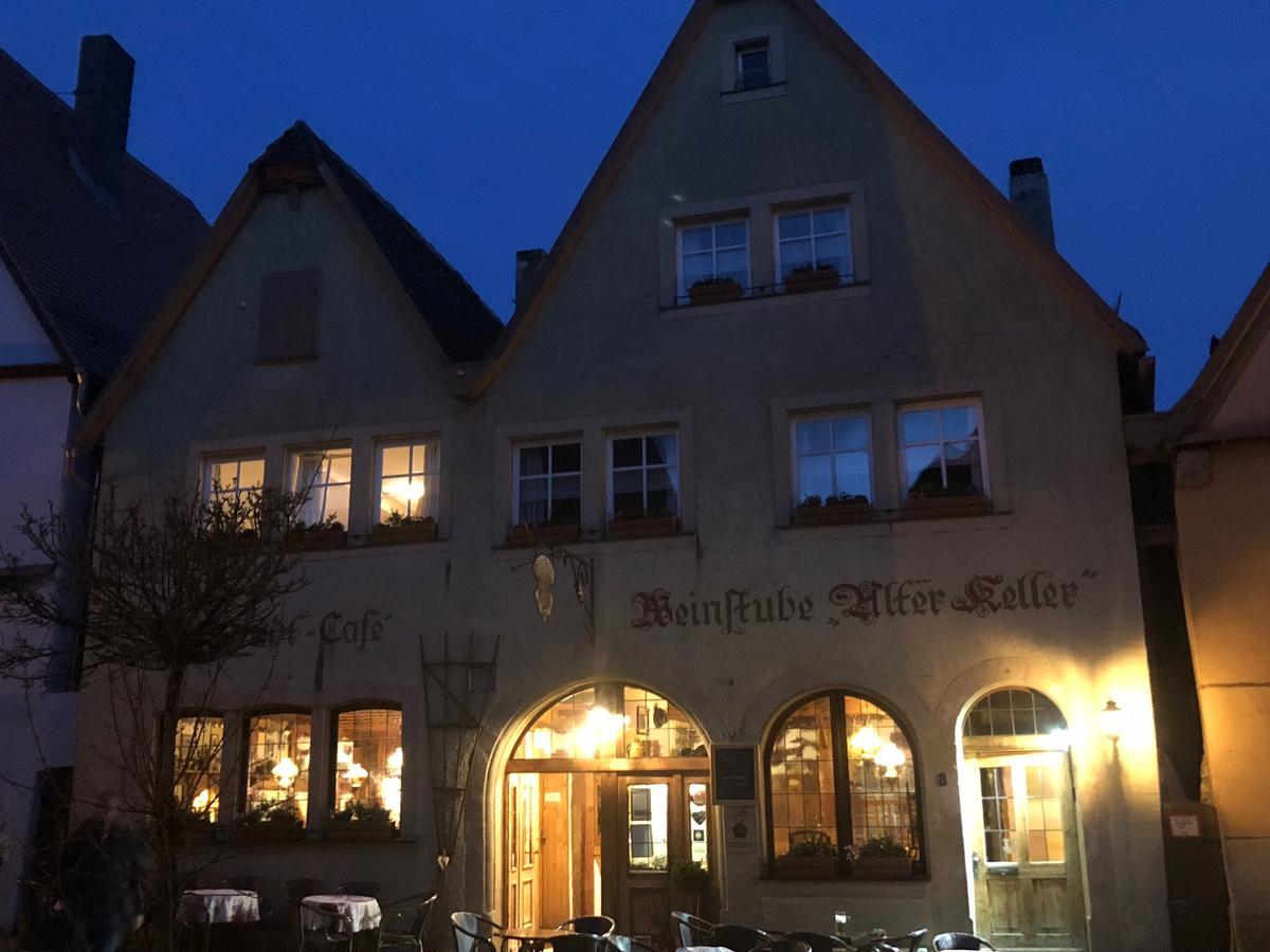 Hotel Gaestehaus Alter Keller Rothenburg ob der Tauber Exterior foto